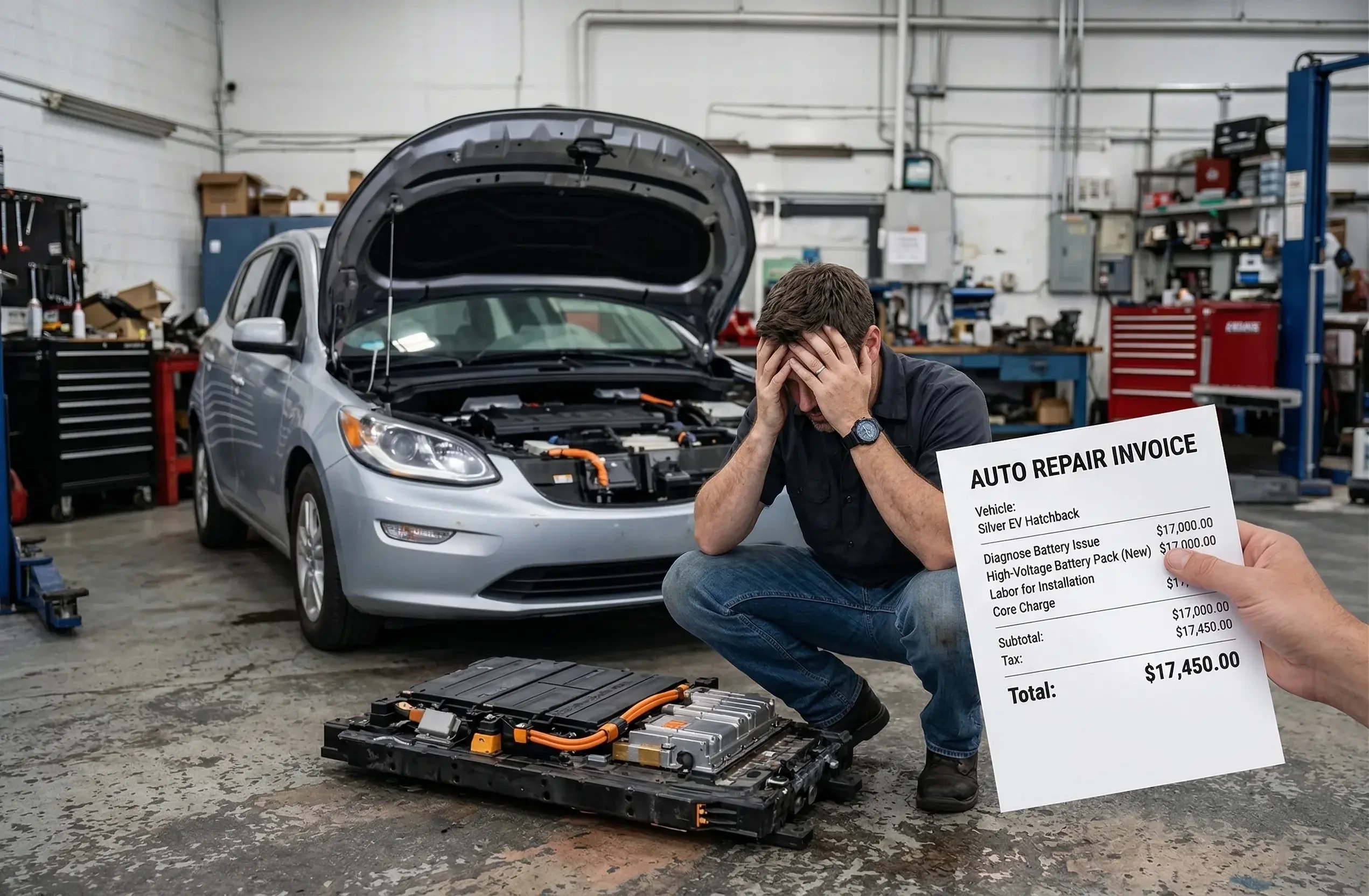 EV on coastal highway — side profile